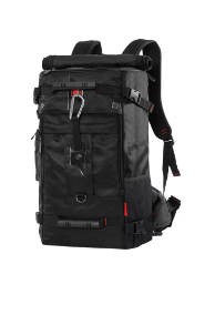 Multifunction Waterproof Travel Backpack Black